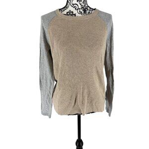 Sonoma Oversized Waffle Knit Raglan Tunic Neutral Size M
